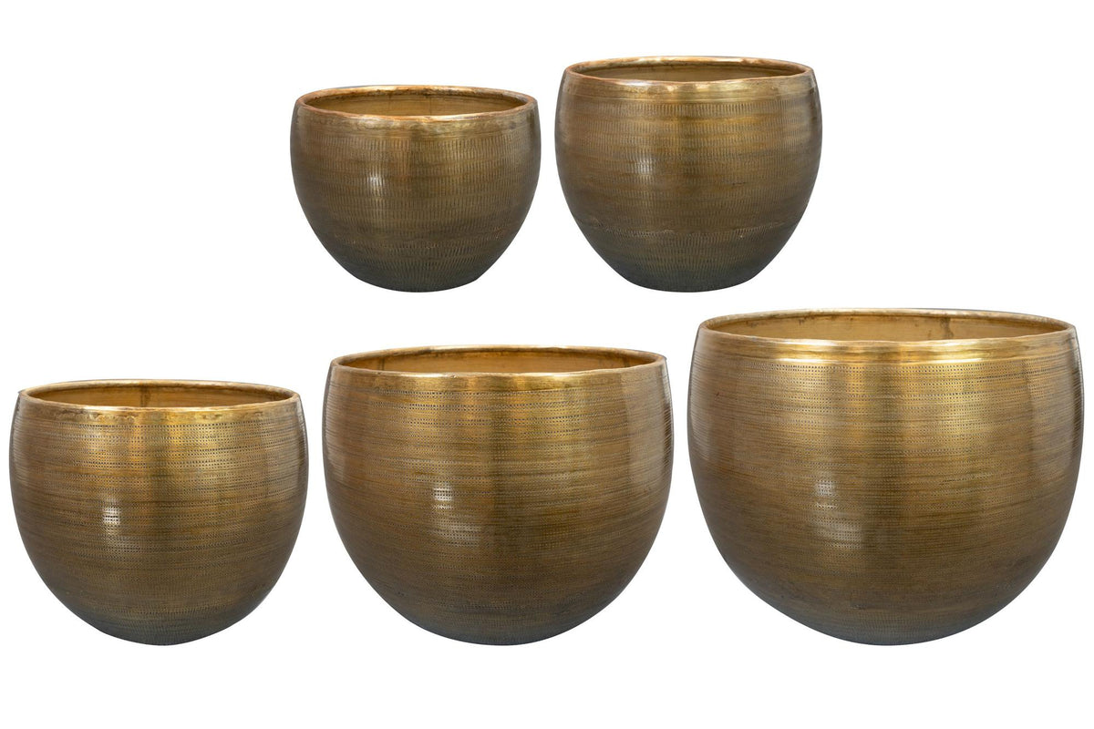 Set de 5 Rowen aluminium Coloré Or - Or