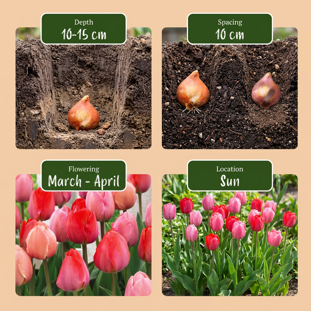 80x Tulipa Pink - Red - Tulp - Roze en Rood - Voorjaarsbloeier - Bolmaat 10/12