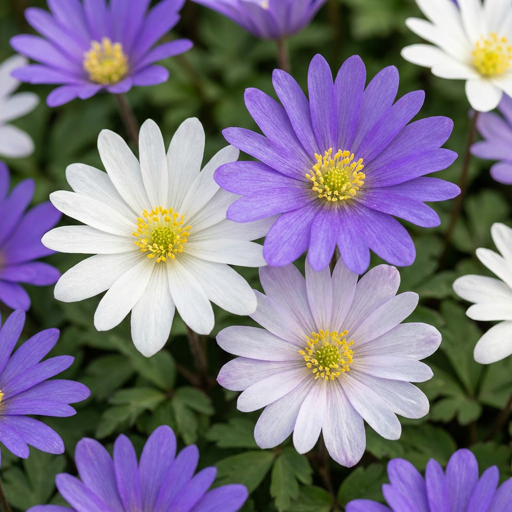 50x Anemone Blanda mix - Griekse anemoon mix - Diversen - Verwilderingsbol - Bolmaat 4/5