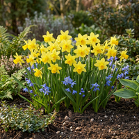 100x Narcissus Tete- A -Tete - Dwergnarscis Tête-à-Tête - Geel - Voorjaarsbloeier - Bolmaat 10/12