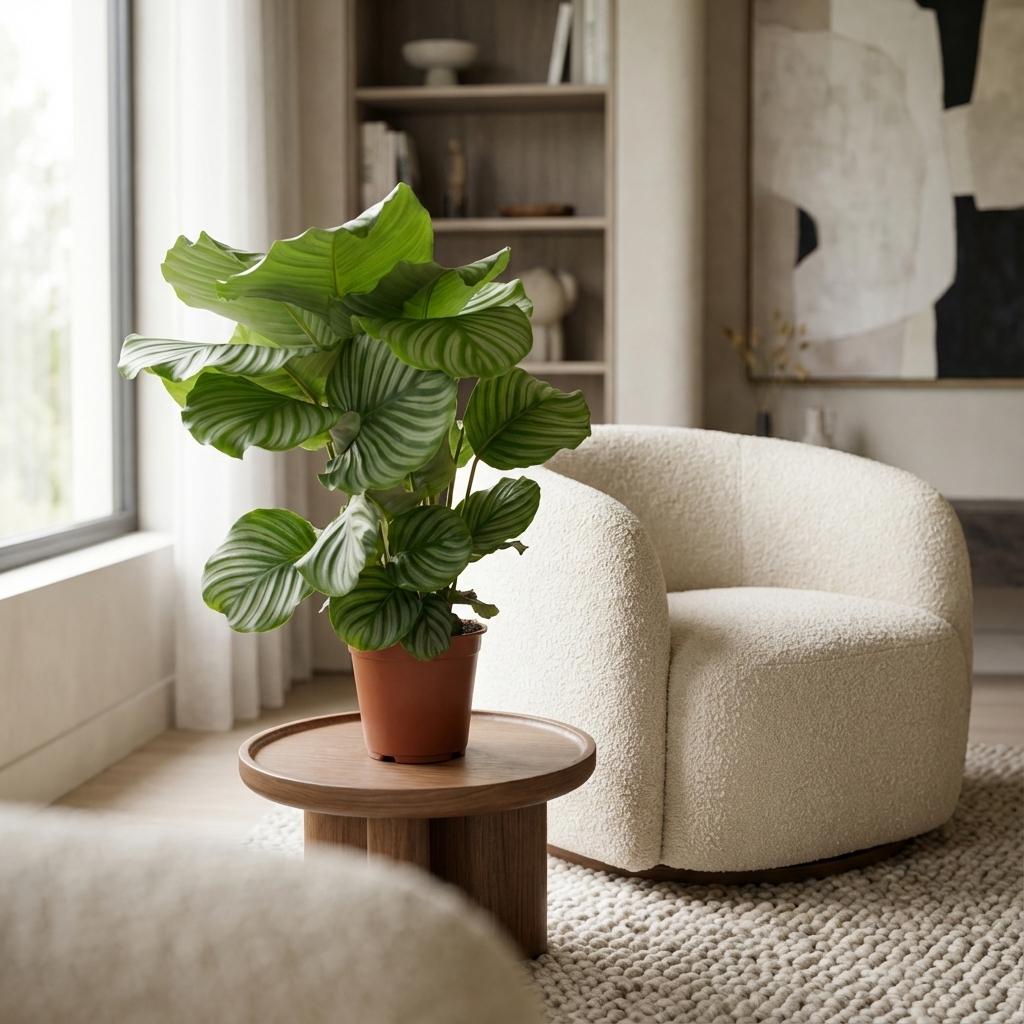Calathea Orbifolia - Ø 19 cm - Hauteur : 60 cm