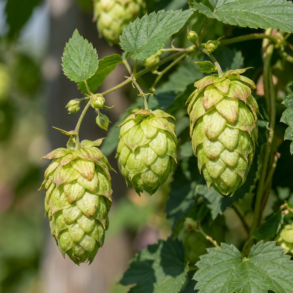 6x Humulus lup. Nordbrau - Nordbrau hop - Green - Climber - Ø9cm - ↕35cm