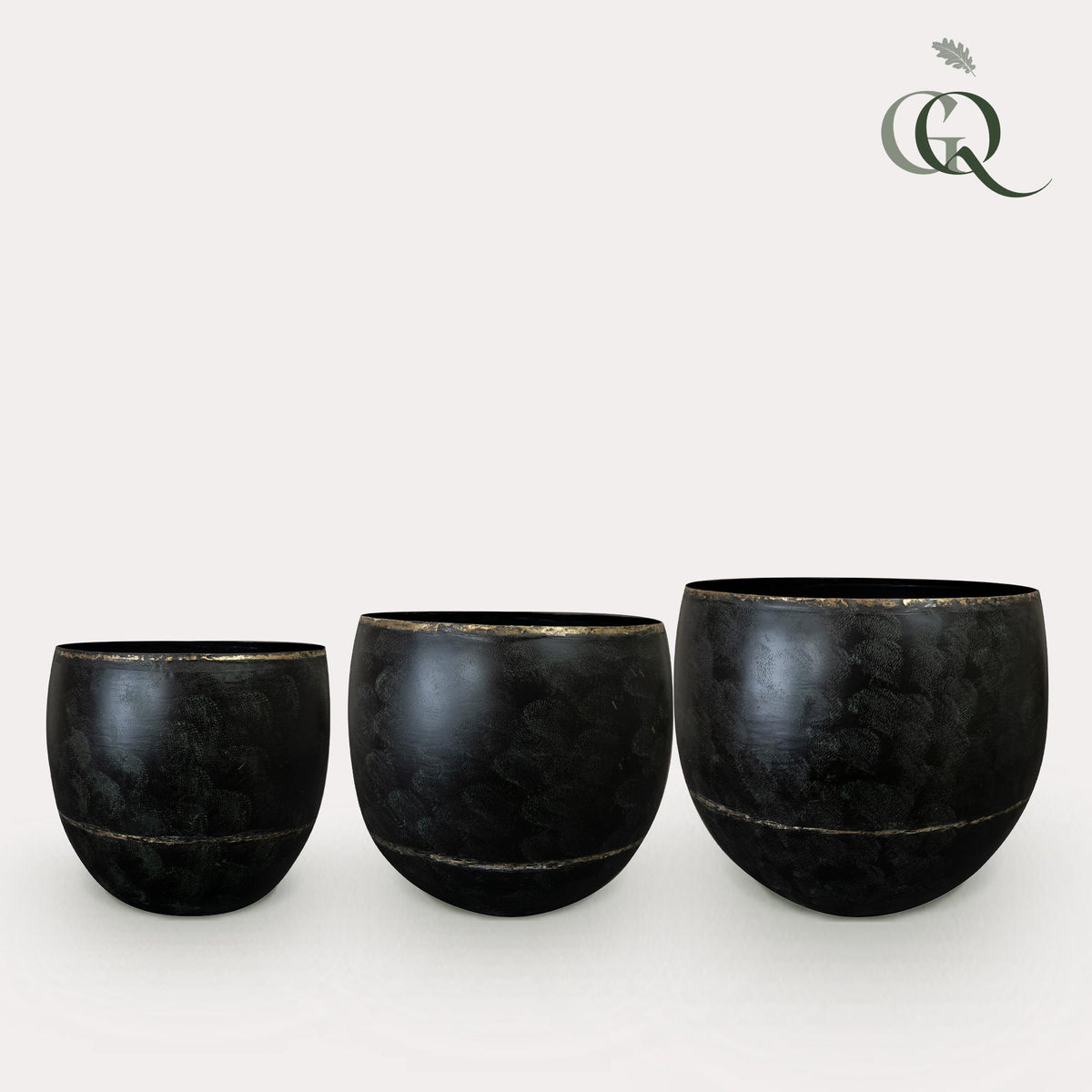 Pot - Noir - Belia vintage black - lot de 3