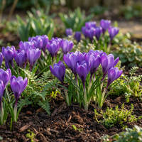 120x Crocus Blue - Blauwe krokus - Blauw - Verwilderingsbol - Bolmaat 7/8