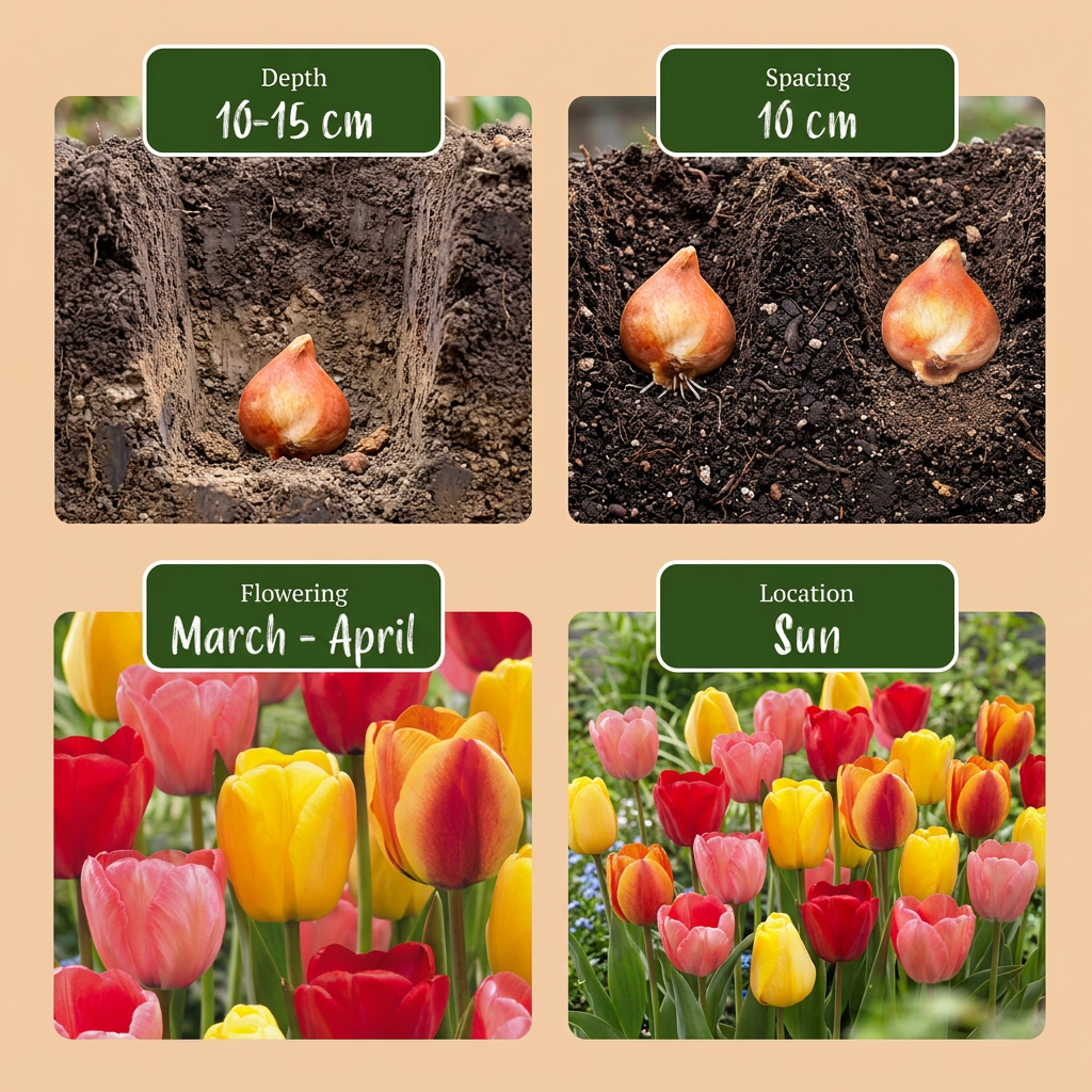 80x Tulipa Darwin Hybride mix - Darwin-tulp mix - Diversen - Voorjaarsbloeier - Bolmaat 10/12
