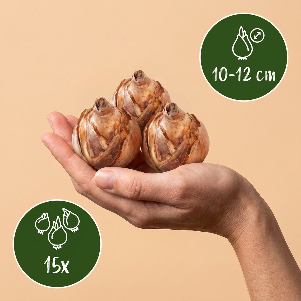 Green boutiQ - Bloembollen - Narcis Mount Hood - Kleur Wit - 15 stuks - Bolmaat 10/12 - XXL Pack - foto 3