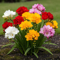 Green boutiQ - Bloembollen - Freesia Double Mix - Diversen Kleuren - 40 stuks - Bolmaat 5/6 - XXL Pack
