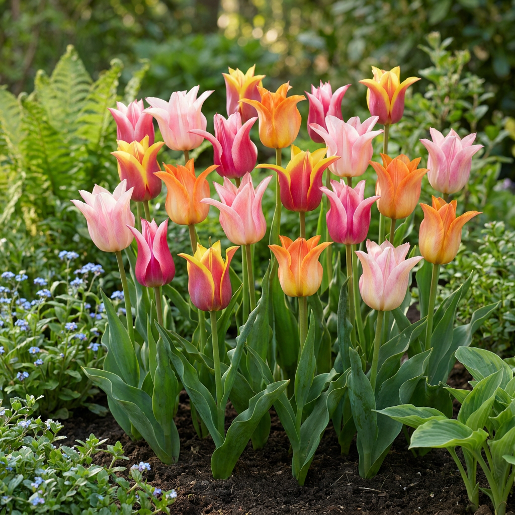 12x Tulipa Ballade mix - Lelievormige tulp Ballade mix - Diversen - Voorjaarsbloeier - Bolmaat 11/12
