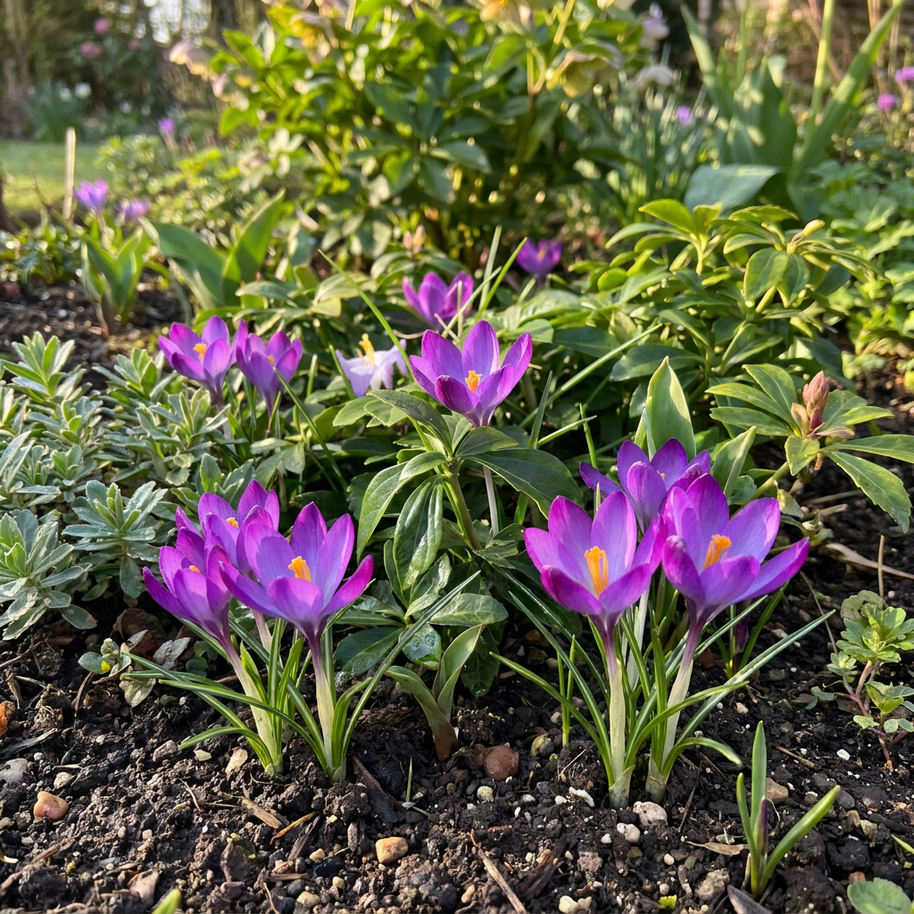 400x Crocus Ruby Giant - Krokus - Paars - Verwilderingsbol - Bolmaat 5/+