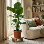 Green boutiQ - Plante d'intérieur - Oiseau de paradis - Strelitzia Nicolai - Vert - Peu d'entretien - 1 plante - Pot 19cm - Hauteur 80 - 90cm