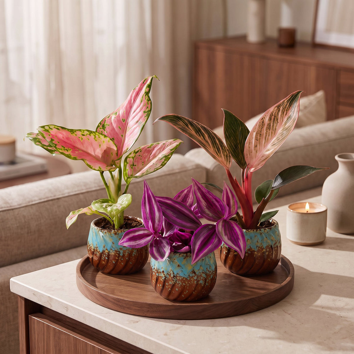 3x Baby Paradise Mix - Various colours - Tropical - incl. Copper Reef - Ø6cm - ↕10-15cm