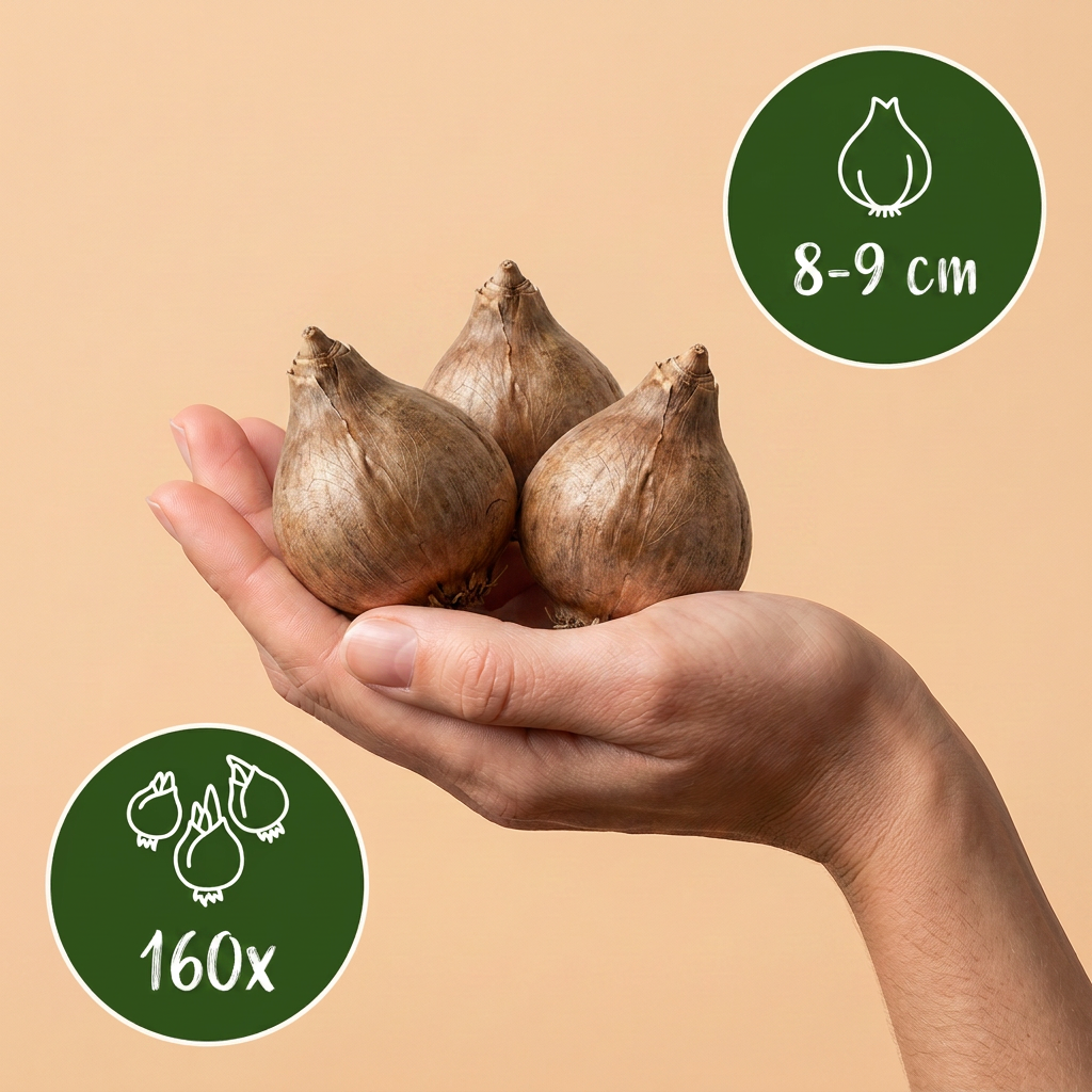 160x Leucojum Aestivum - Zomerklokkje - Wit - Voorjaarsbloeier - Bolmaat 8/9