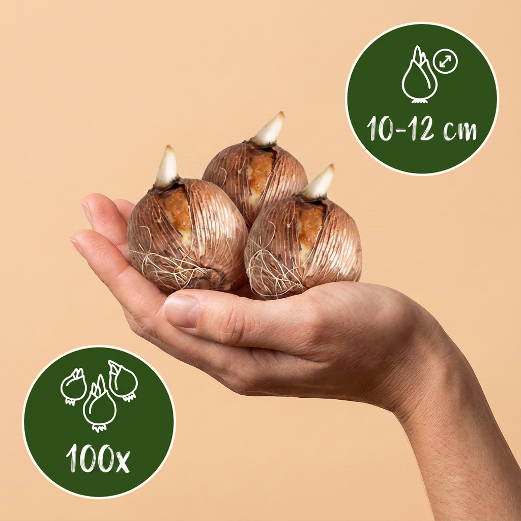 100x Bollenschadutuin - Diversen - Zomerbloeier - Bolmaat 10/12