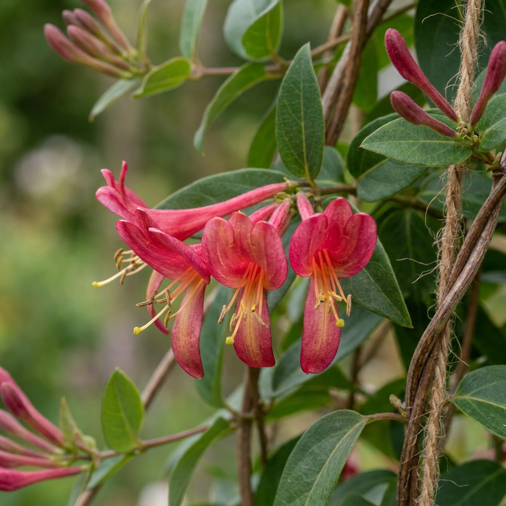 Lonicera henryi - Henry's honeysuckle - Yellow - Red - Climber - Ø9cm - ↕35cm