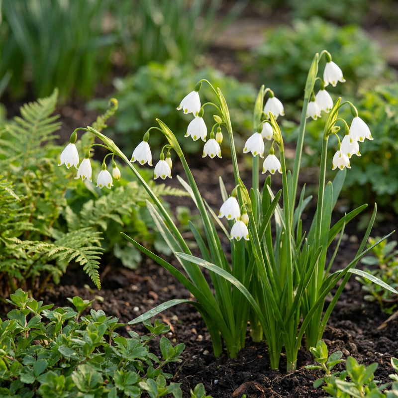 160x Leucojum Aestivum - Zomerklokkje - Wit - Voorjaarsbloeier - Bolmaat 8/9