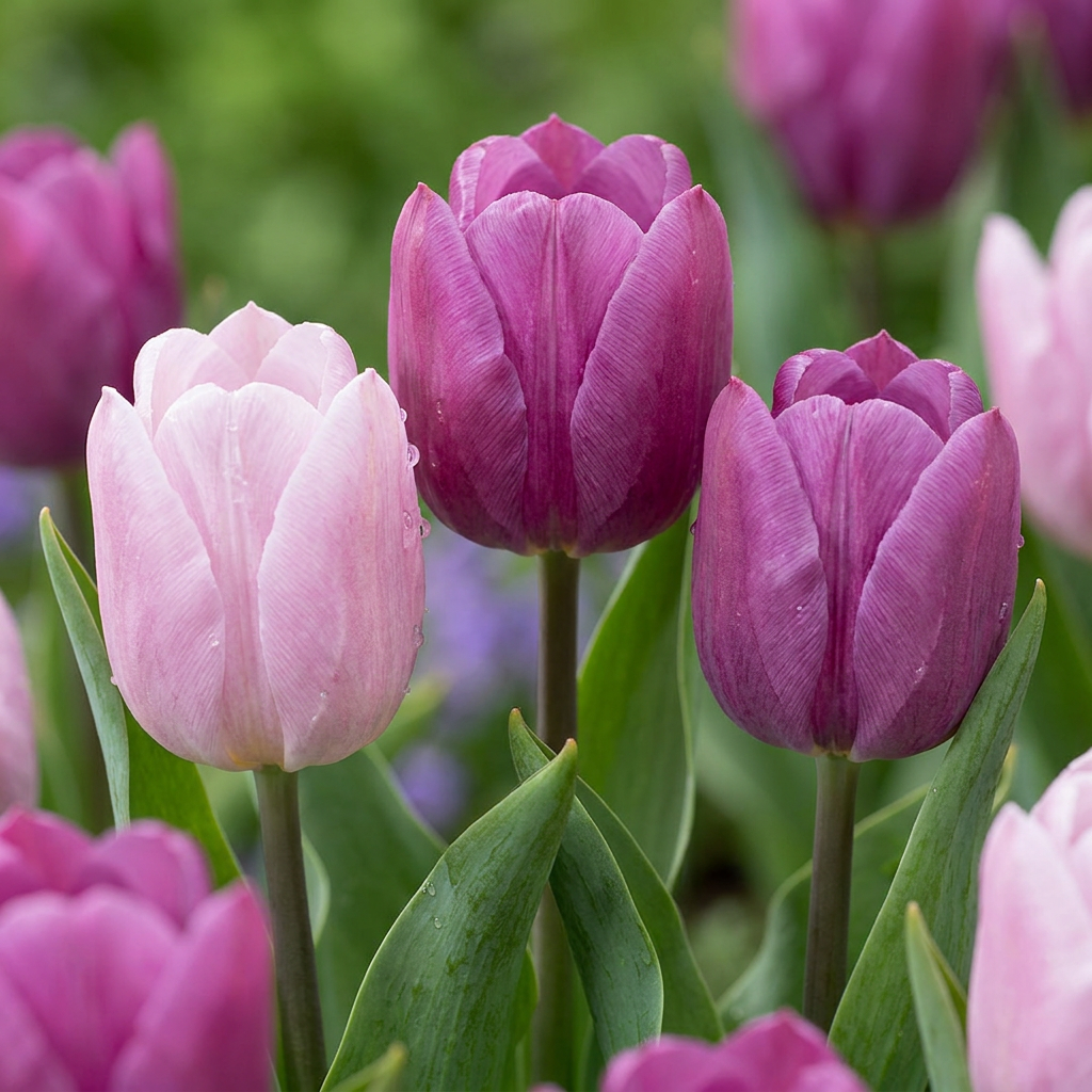120x Tulipa Candy Purple Prince mix - Tulp Candy Purple Prince mix - Diversen - Voorjaarsbloeier - Bolmaat 11/12