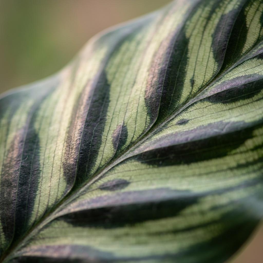 Green boutiQ - Plante d'intérieur - Plante paon - Calathea Makoyana - Vert - Entretien facile - 1 plante - Pot 19 cm - Hauteur 70 cm