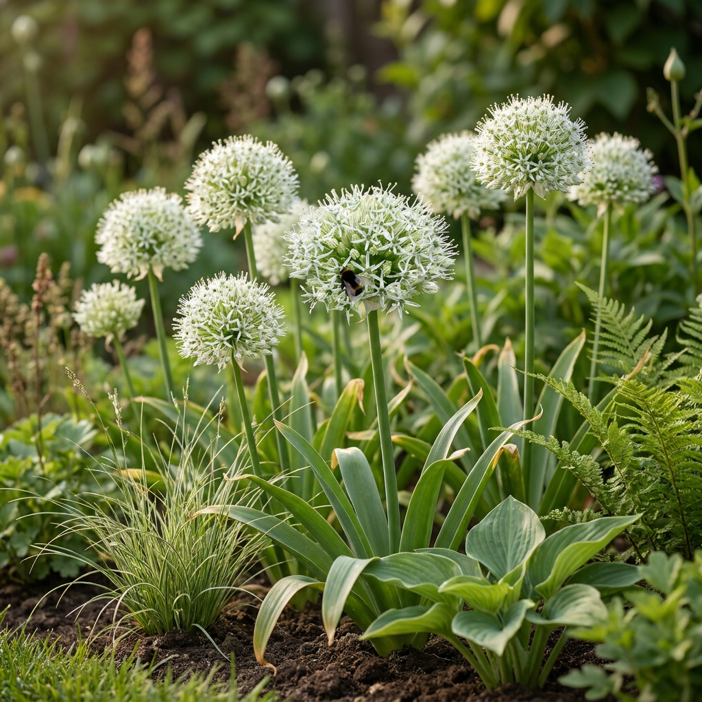 24x Allium Mount Everest - Sierui - Wit - Zomerbloeier - Bolmaat 16/18