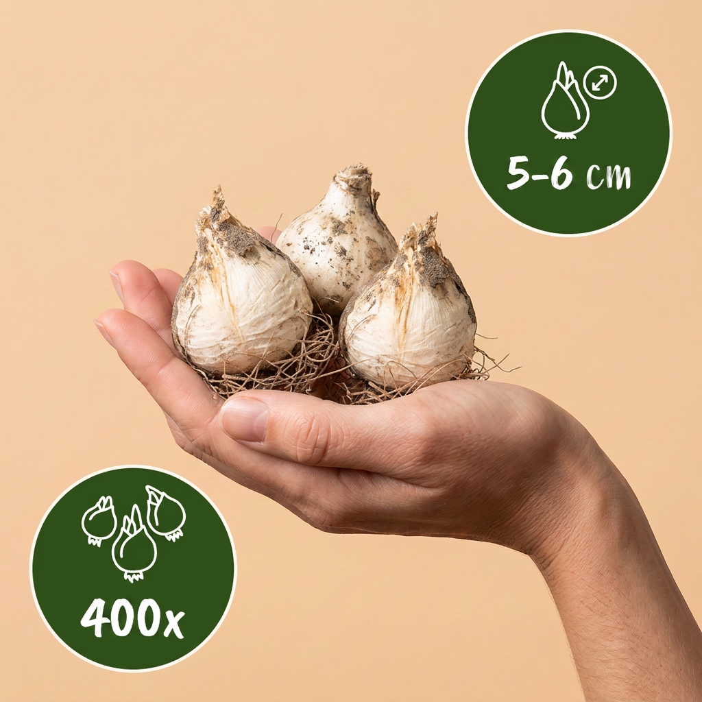 400x Allium Sphaerocephalon - Kogellook - Paars - Zomerbloeier - Bolmaat 5/6