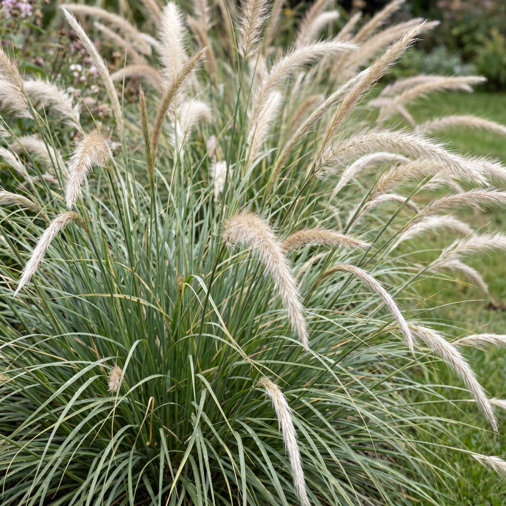 Green boutiQ - Gräser - Pennisetum or. Fairy Tales - Lampenputzergras - Mit Blütenstand - Grün - 12 Pflanzen - Topf 11cm - Höhe 15-25cm