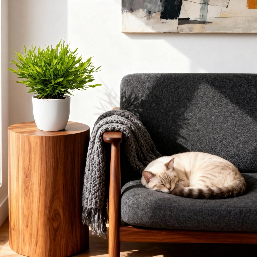 Green boutiQ - Zimmerpflanze - Bambusa Pogonatherum Monica - Bambusgras - Haustierfreundliche Pflanze - Grün - 1 Pflanze - mit weißem Übertopf - Topf 12 cm - Höhe 20 cm