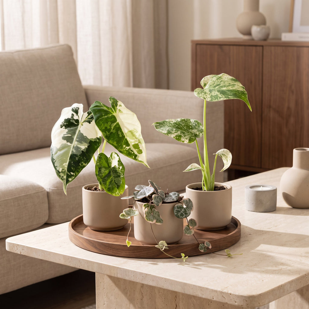3x Baby Variegata Mix - Various colours - Tropical - Ø6cm - ↕10-15cm