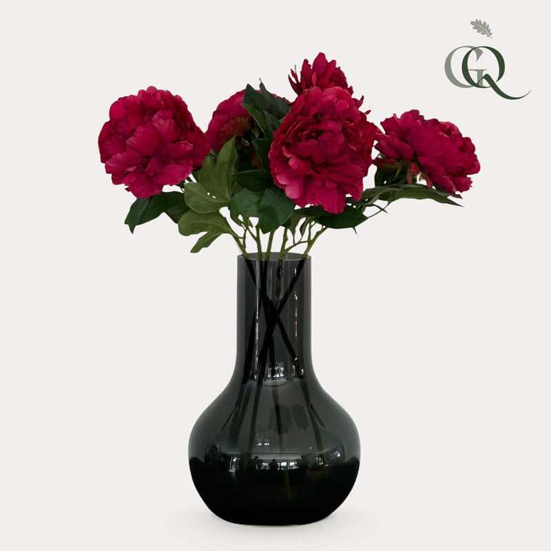 Kunstbloemen Solo - Dark Pink - Peonies - x 5 - 65cm