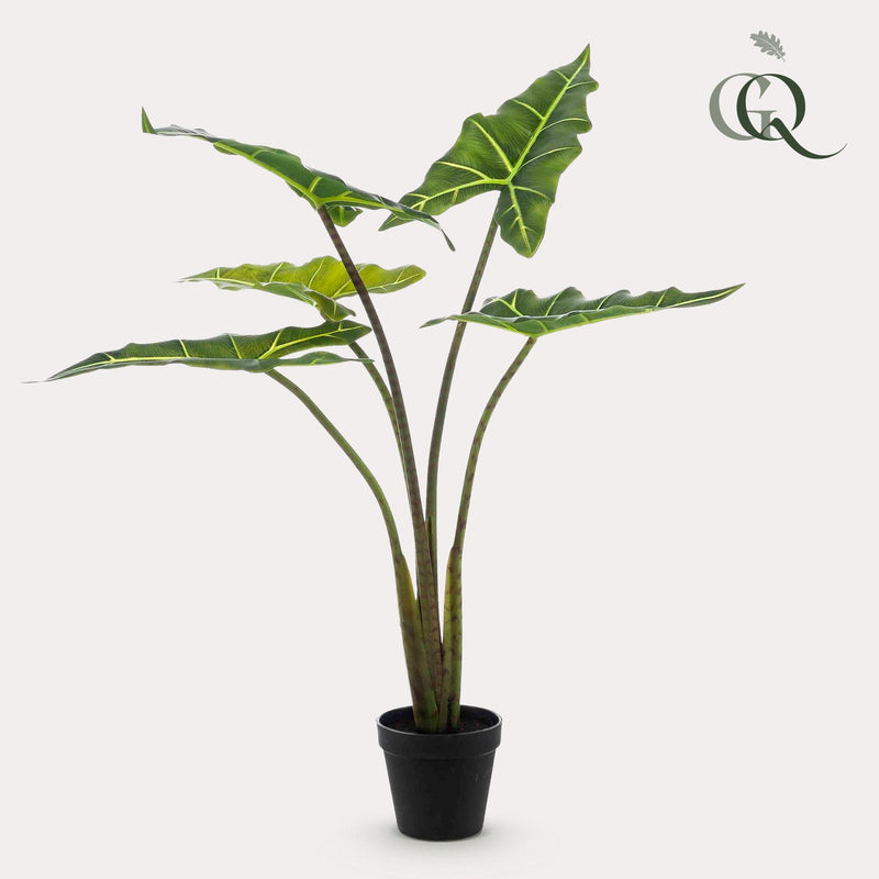 Alocasia Frydek - 80 cm - kunstpflanze