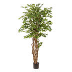 Plante artificielle - Ficus liana - Figuier lyre - 170 cm