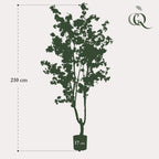 Plante artificielle - Prunus - Cerisier en fleurs - Blanc - 210 cm