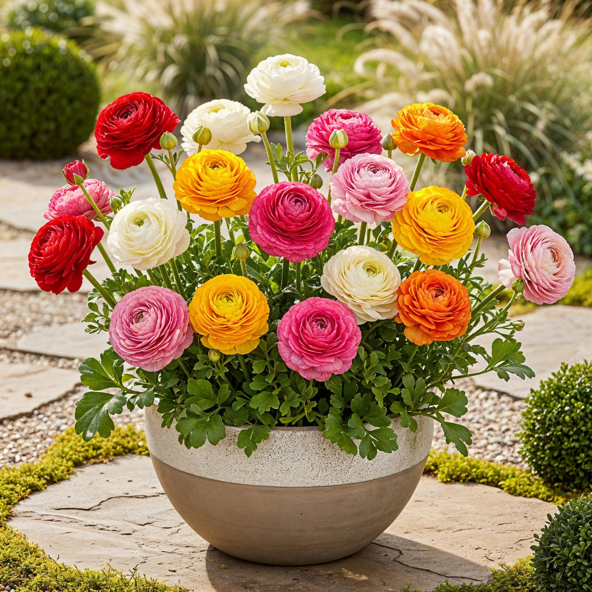 Green boutiQ - Bloembollen - Ranunculus Mix - Diversen Kleuren - 40 stuks - Bolmaat 5/6 - XXL Pack
