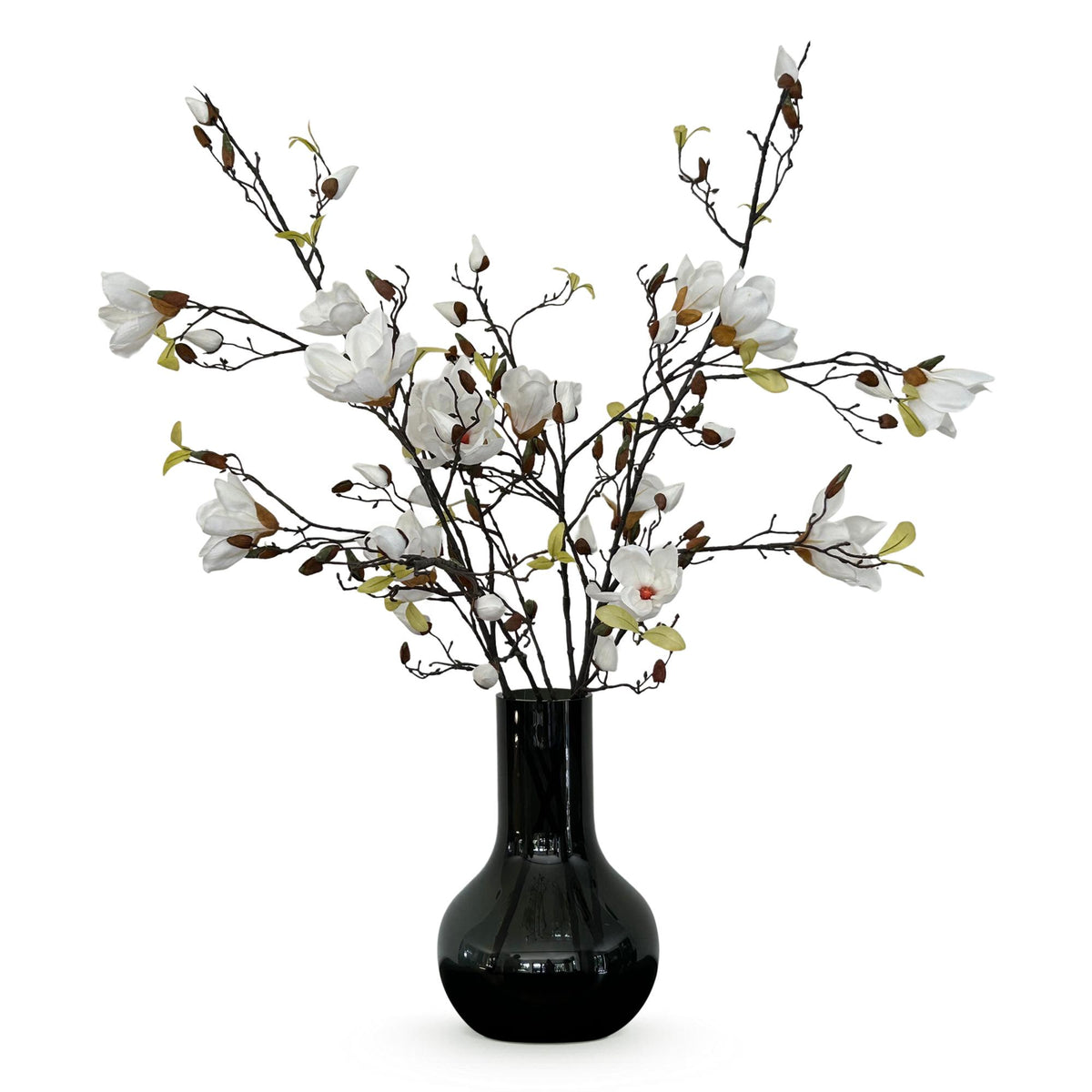 Kunstblumen - Magnolienzweige creme x 4 - 105cm