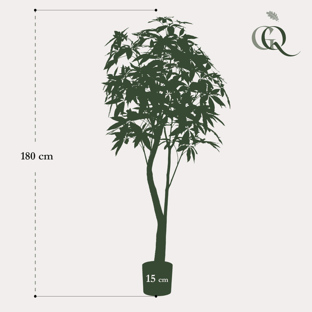 Plante artificielle - Pachira Aquatica - Arbre à monnaie - 180 cm