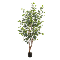 Kunstplant - Eucalyptus - Blauwe Gomboom  - 140 cm