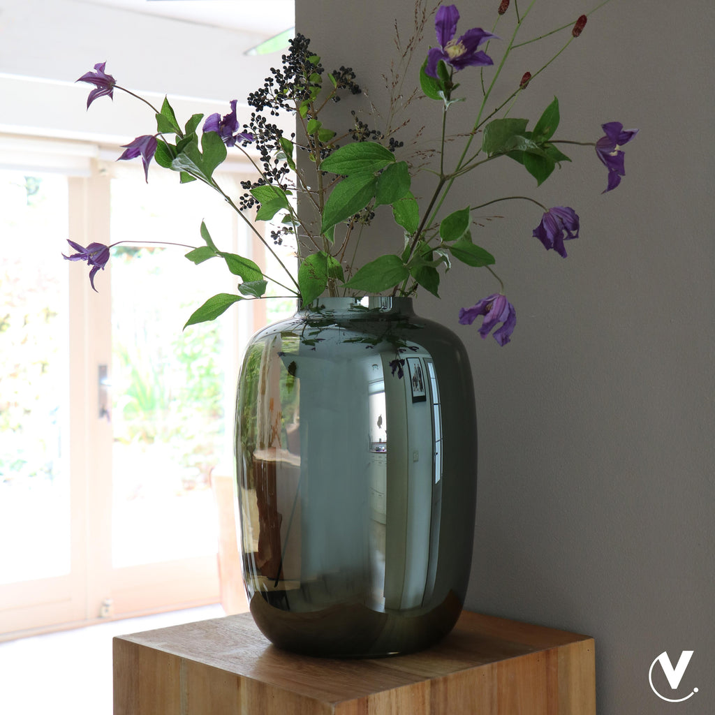 Vase en verre - Gris - Artic - M - H35 L25