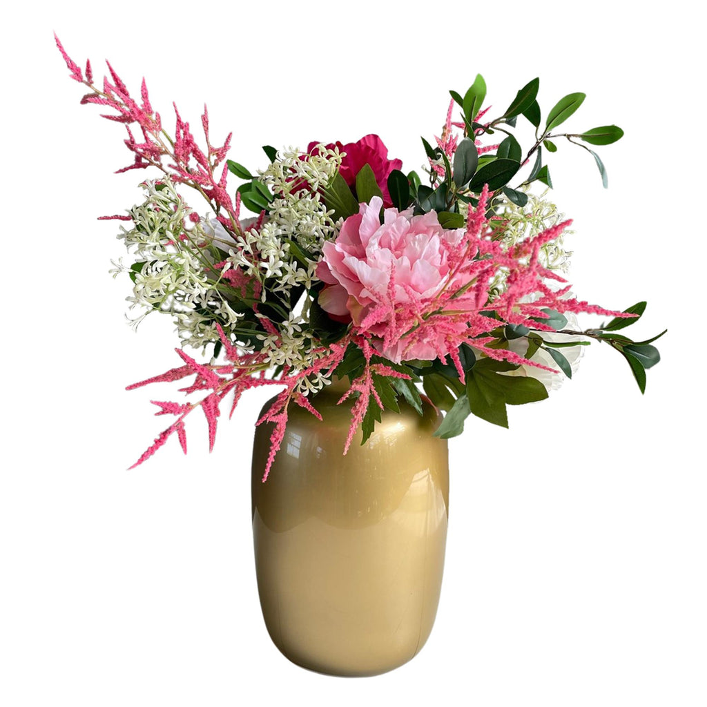 Fleurs artificielles - Bouquet L - Rose brillant - 80 cm