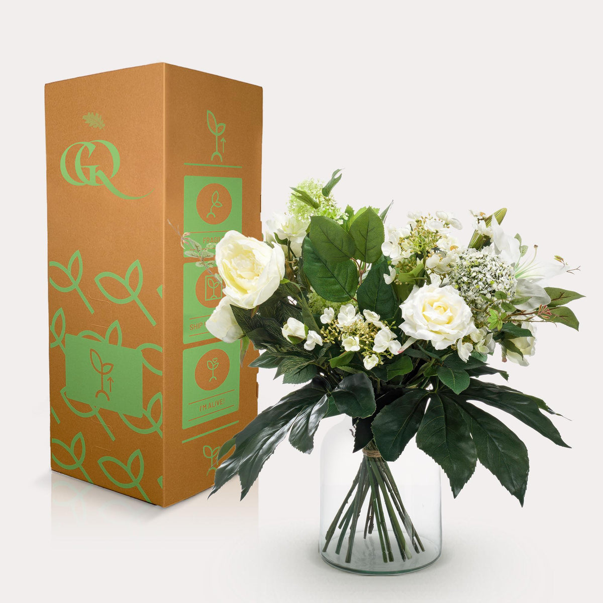 Fleurs artificielles - Bouquet - M - White Dream - 60 cm