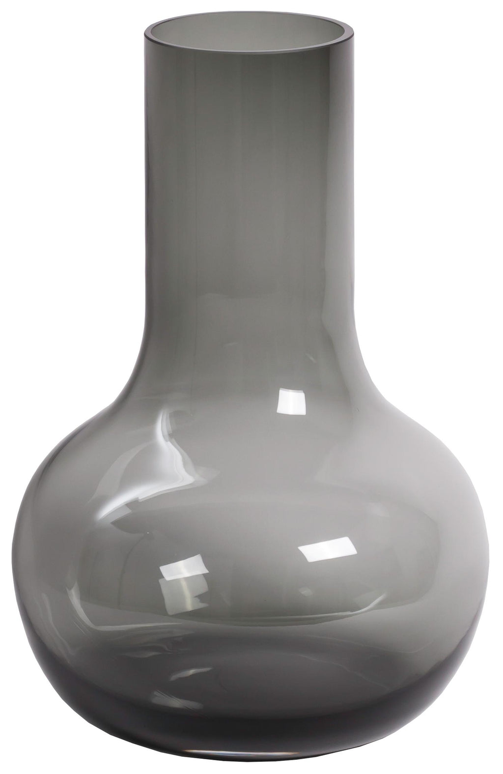 Glasvase - S - H37 B25 - Seim - Grau