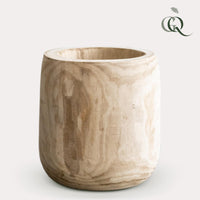 Pot - Hout lichtbruin Pia pot - set van 3