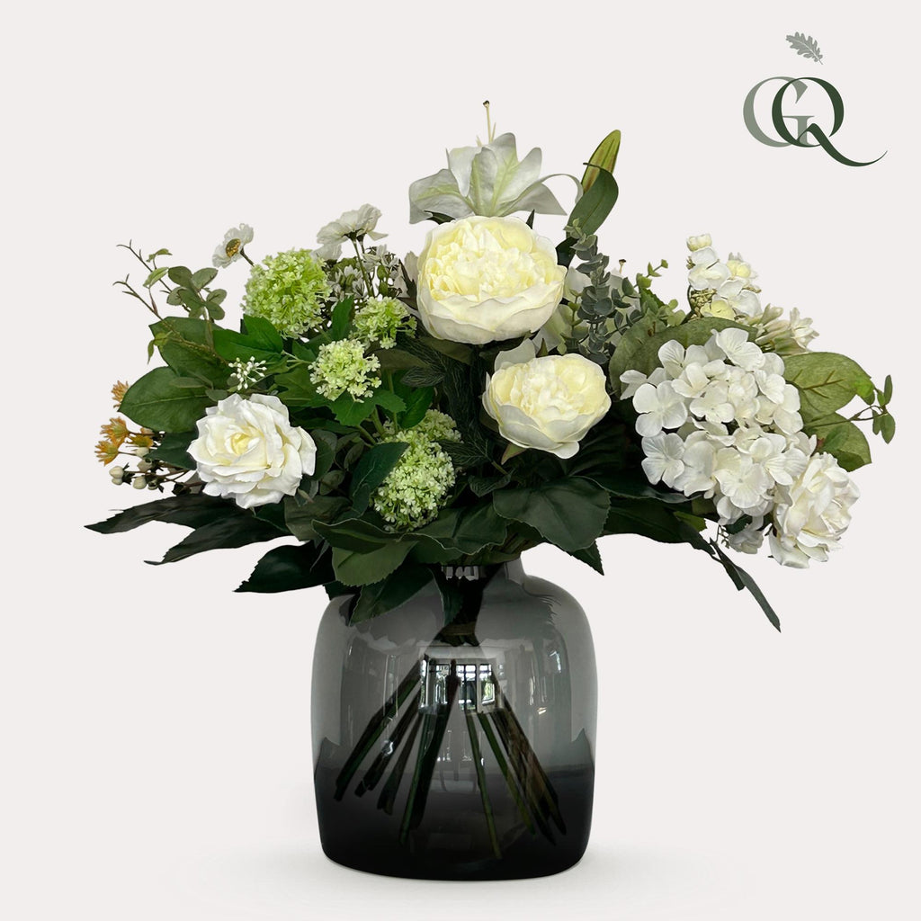 Fleurs artificielles - Bouquet - M - White Dream - 60 cm