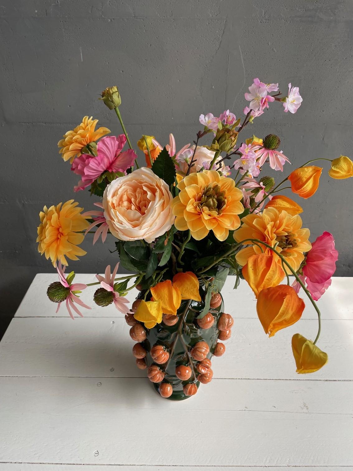 Fleurs artificielles - Bouquet L - Orange Summer - 80cm
