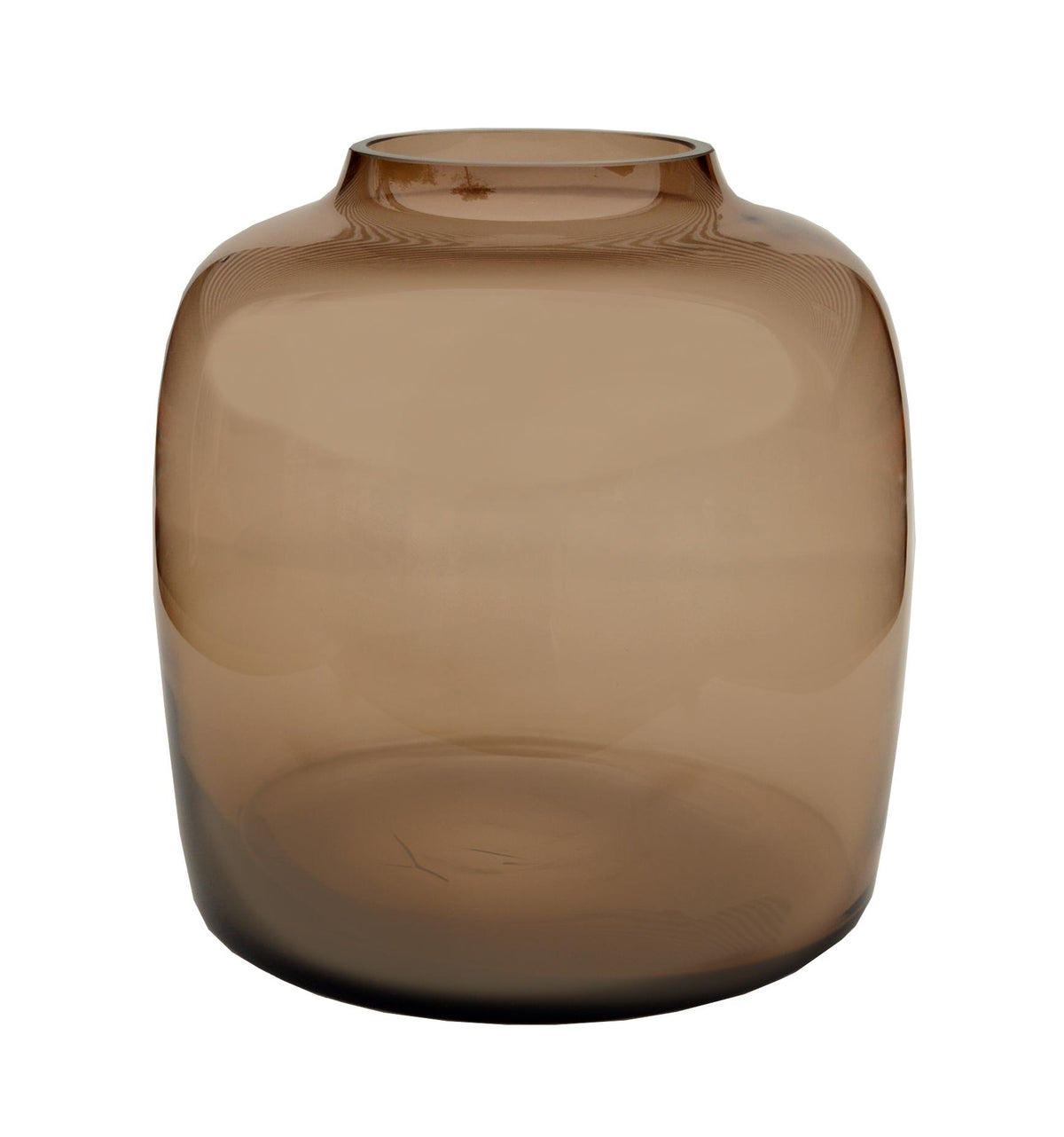 Vase verre - M - H25 L25 - Bartica - Taupe