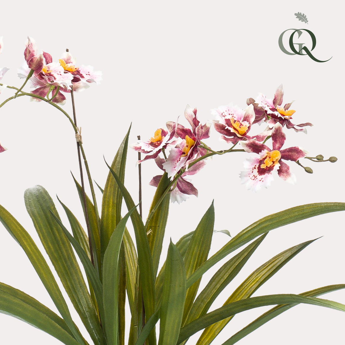 Kunstplant - Orchidee - Bordeaux - 45cm