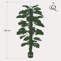 Monstera Deliciosa - Löcherpflanze - 150 cm - kunstpflanze