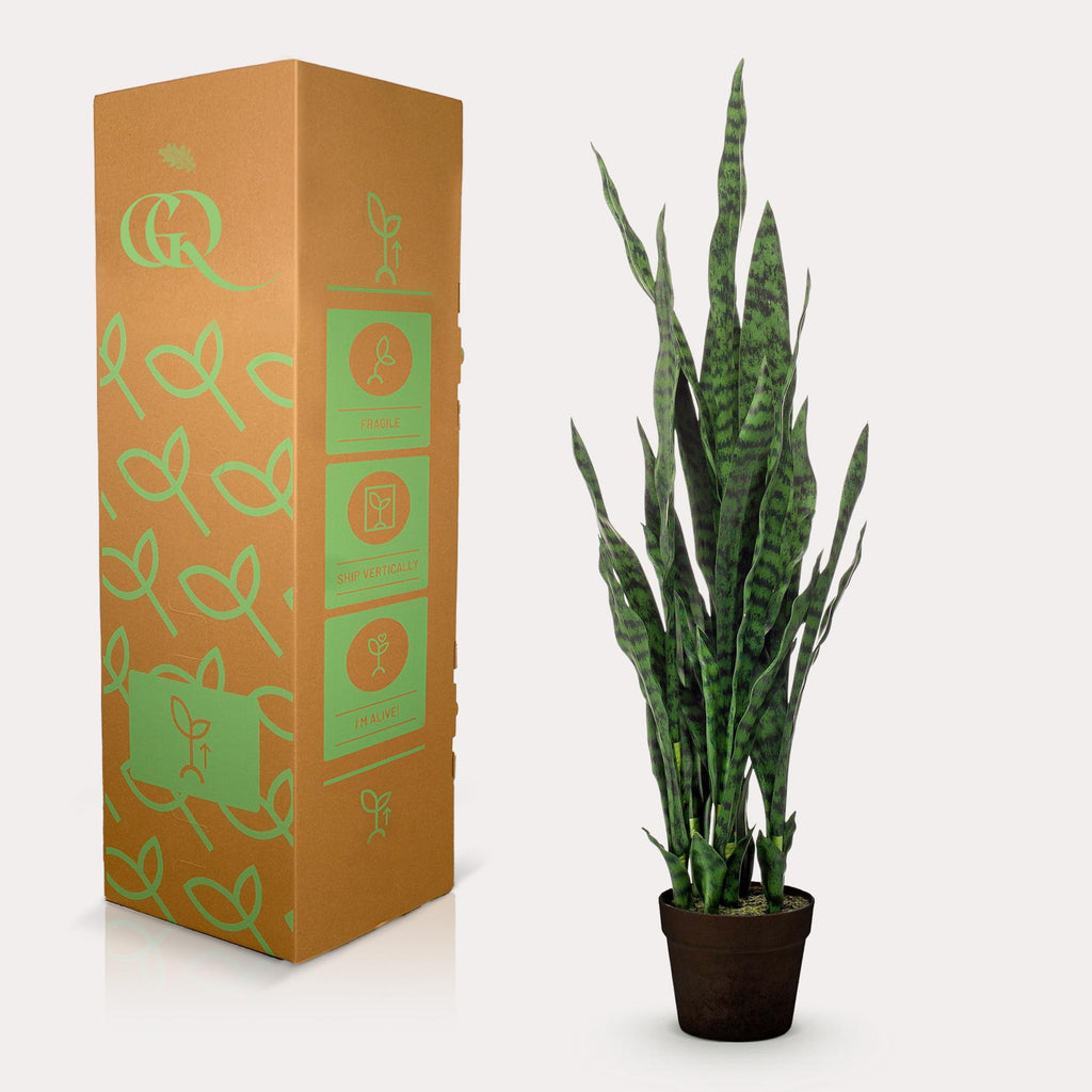Künstliche Pflanze - Sansevieria Black Coral - Bogenhanf - 97 cm