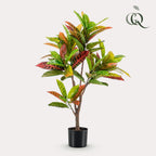 Plante artificielle - Croton Codiaeum - Croton à feuilles variées - 95 cm