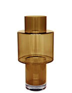 Vase en verre Juba M - H40 L20 - Cognac