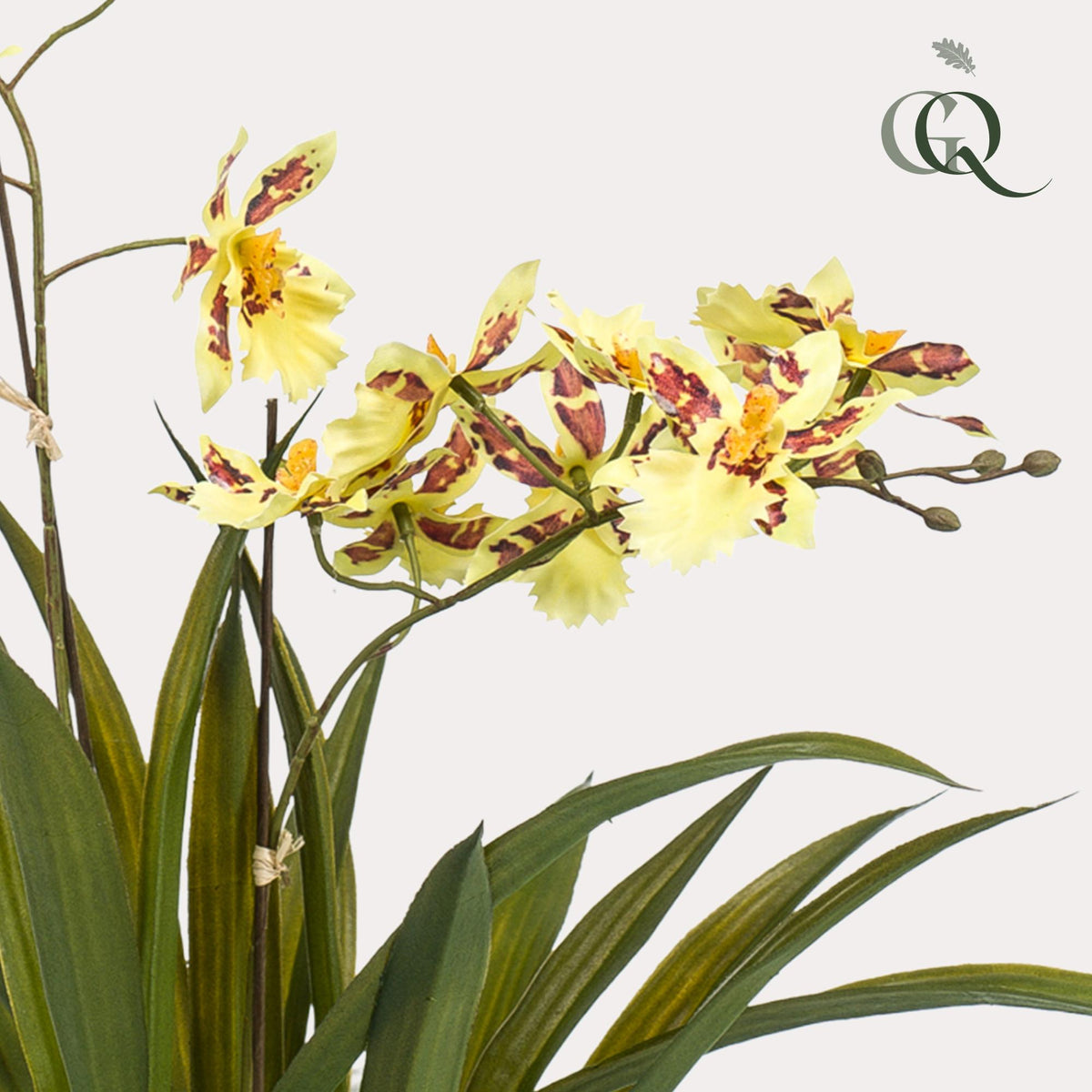 Plante artificielle - Orchidée - Jaune - 45cm