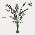 Plante artificielle - Rumohra Adiantiformis - Fougère de cuir - 180 cm