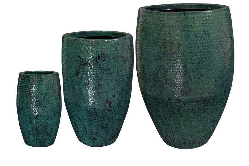 Set van 3 potten - Thom Ocean metaal - Large